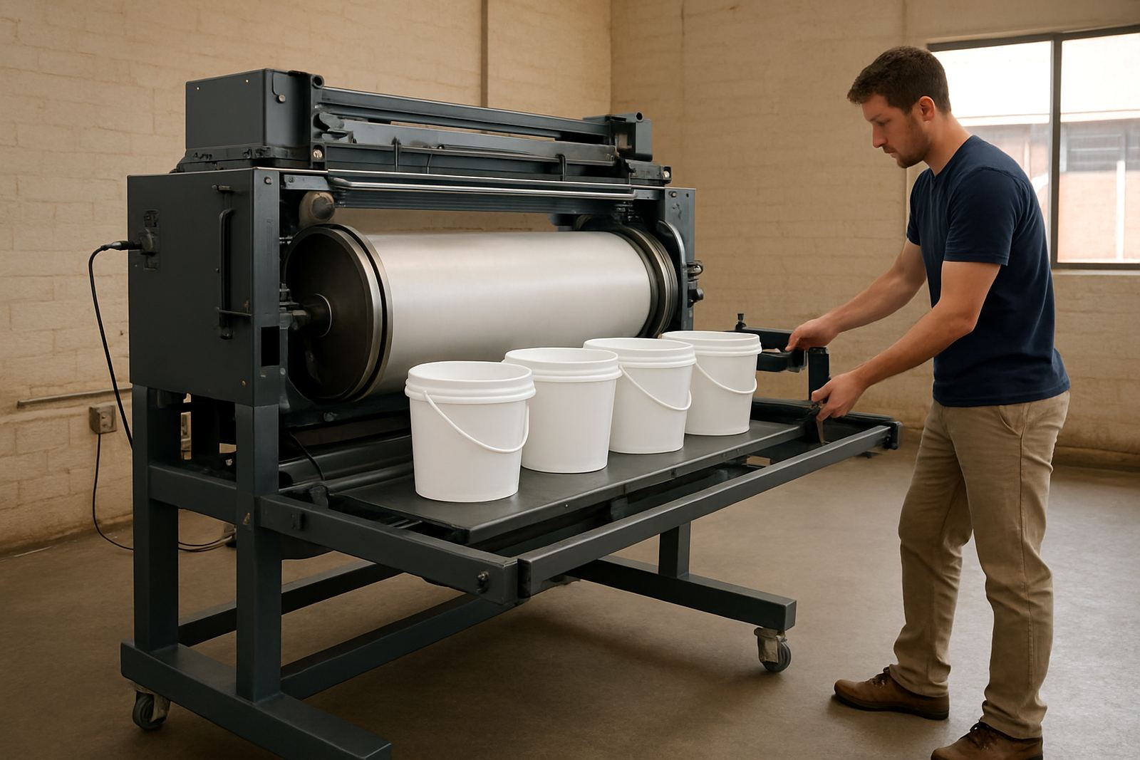Bucket Printing Machine
