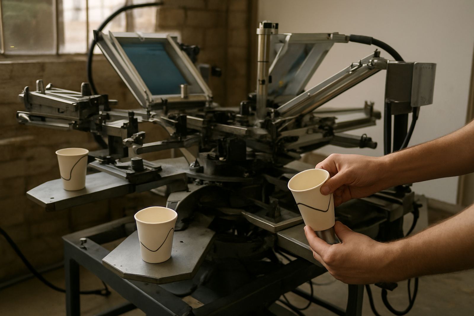 Conical Container Printer