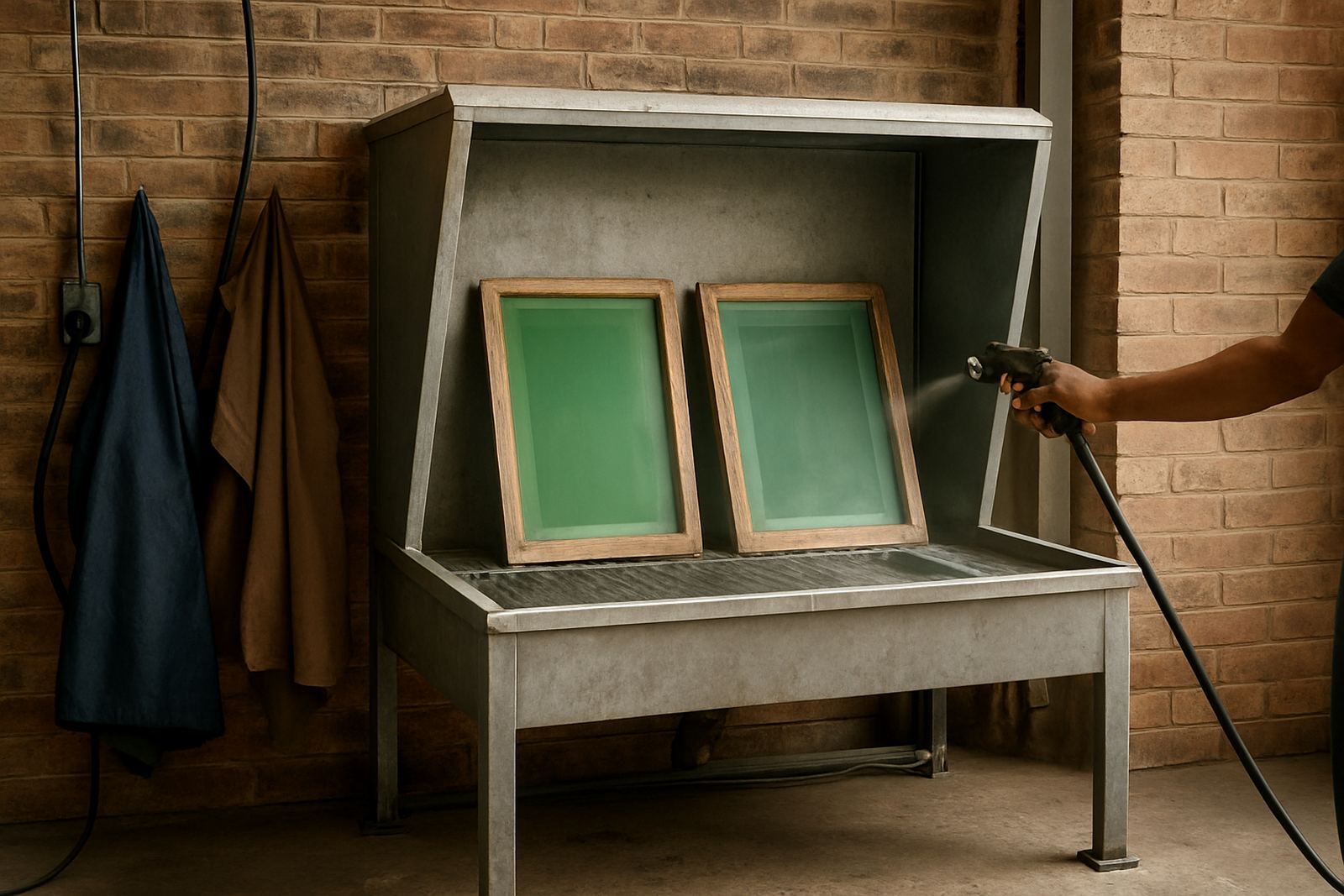 Screen Washout Booth